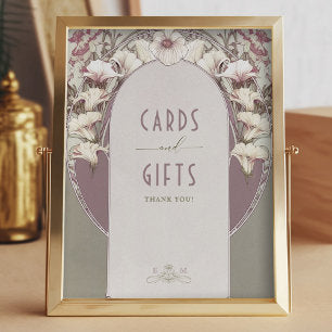 Cards & Gifts Sign Vintage Art Nouveau by Mucha