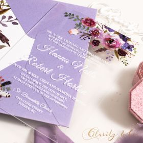 Clear Acrylic Wedding Table Sign - Welcome to Our Wedding