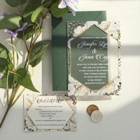 Clear Acrylic Wedding Table Sign - Welcome to Our Wedding