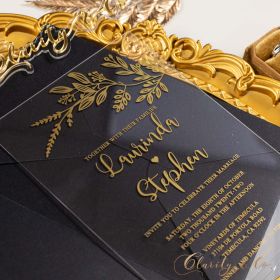 Clear Acrylic Wedding Table Sign - Welcome to Our Wedding