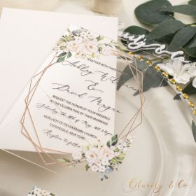Clear Acrylic Wedding Table Sign - Welcome to Our Wedding