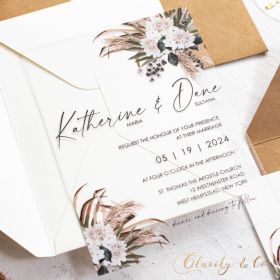 Clear Acrylic Wedding Table Sign - Welcome to Our Wedding