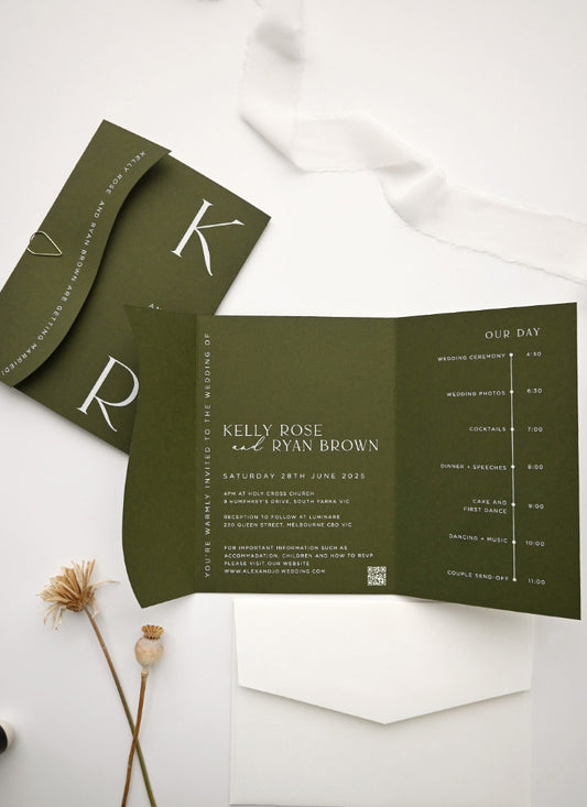 Celadon Wedding Invitations by Shab M.