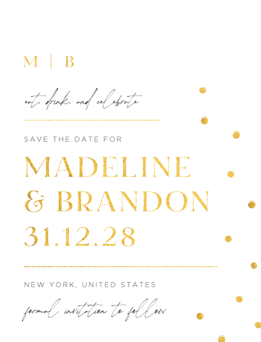 Celebrate In Style Save The Date Cards by Yunita Y.