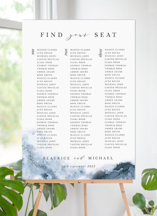 Cerulean Blush Seating Chart by Joy