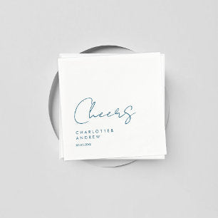 Cheers! Elegant, minimal, handwriting Napkins