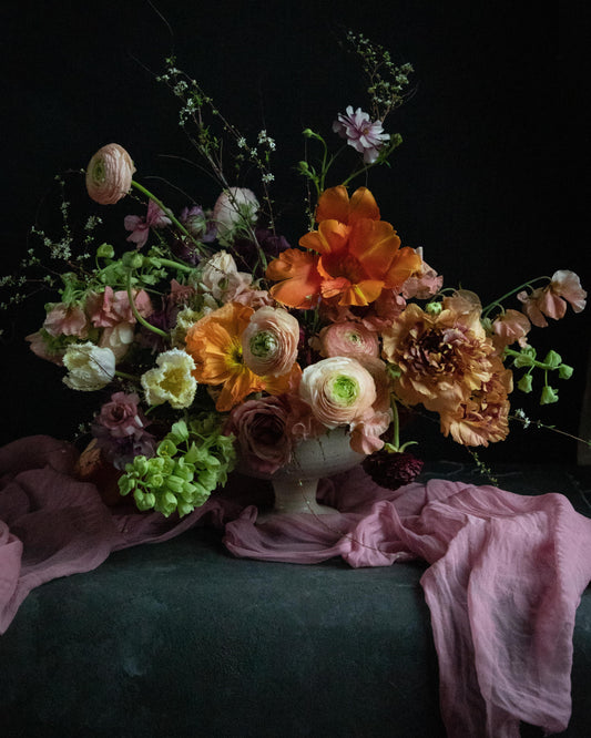 Rose Petal Pink {Sheer Silk Runner}