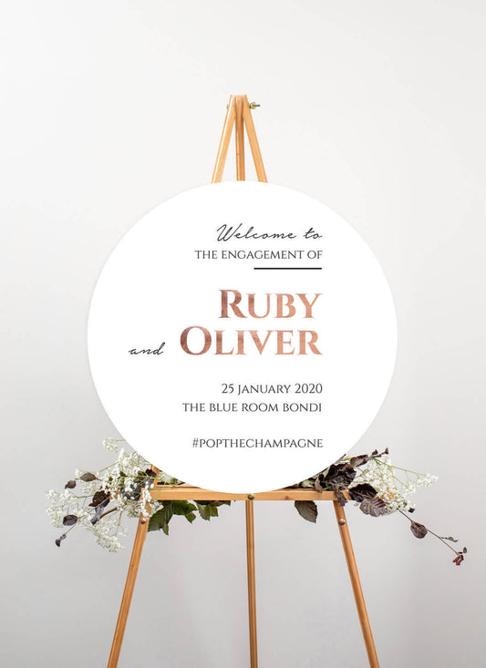 Black Tie Wedding Sign by Emma-Maree H.