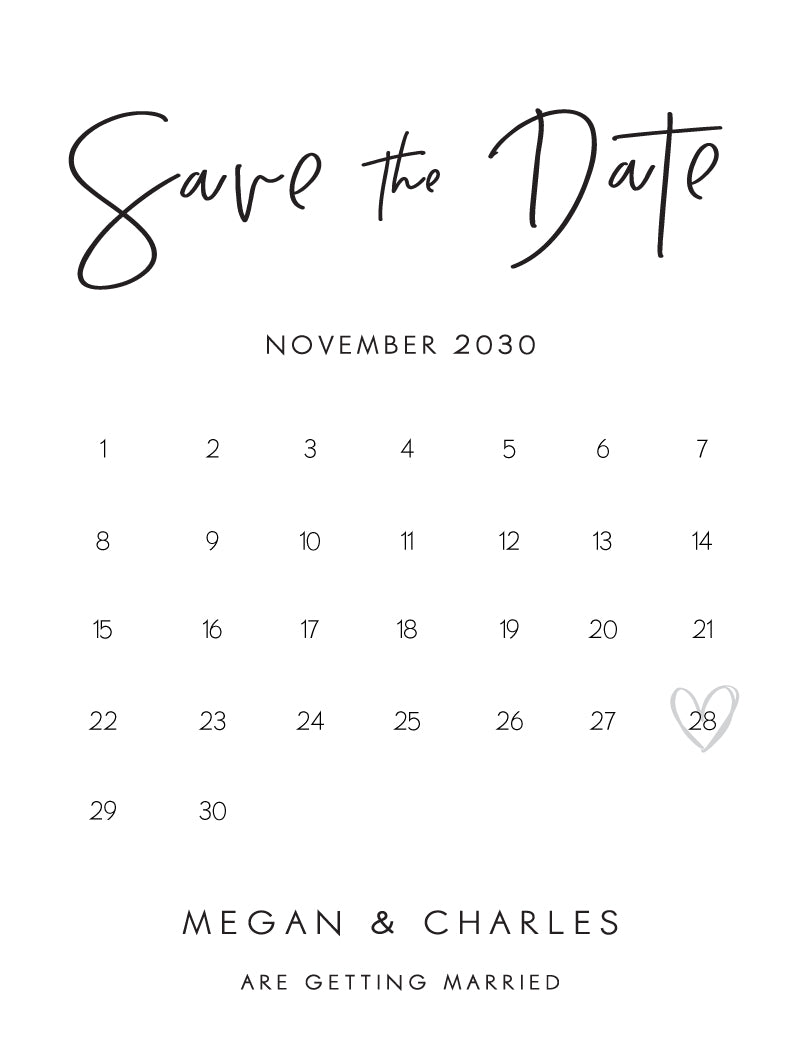 Clair De Lune Save The Date Cards by Stella M.