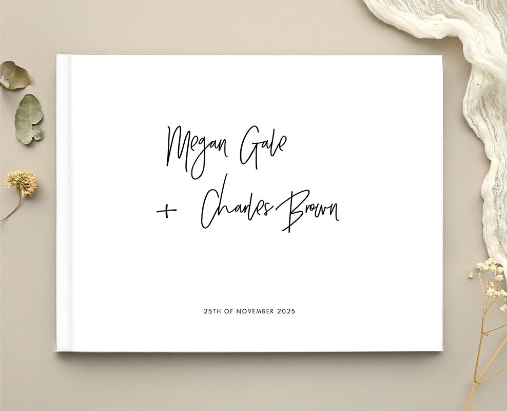 Clair De Lune Wedding Guest Book by Stella M.