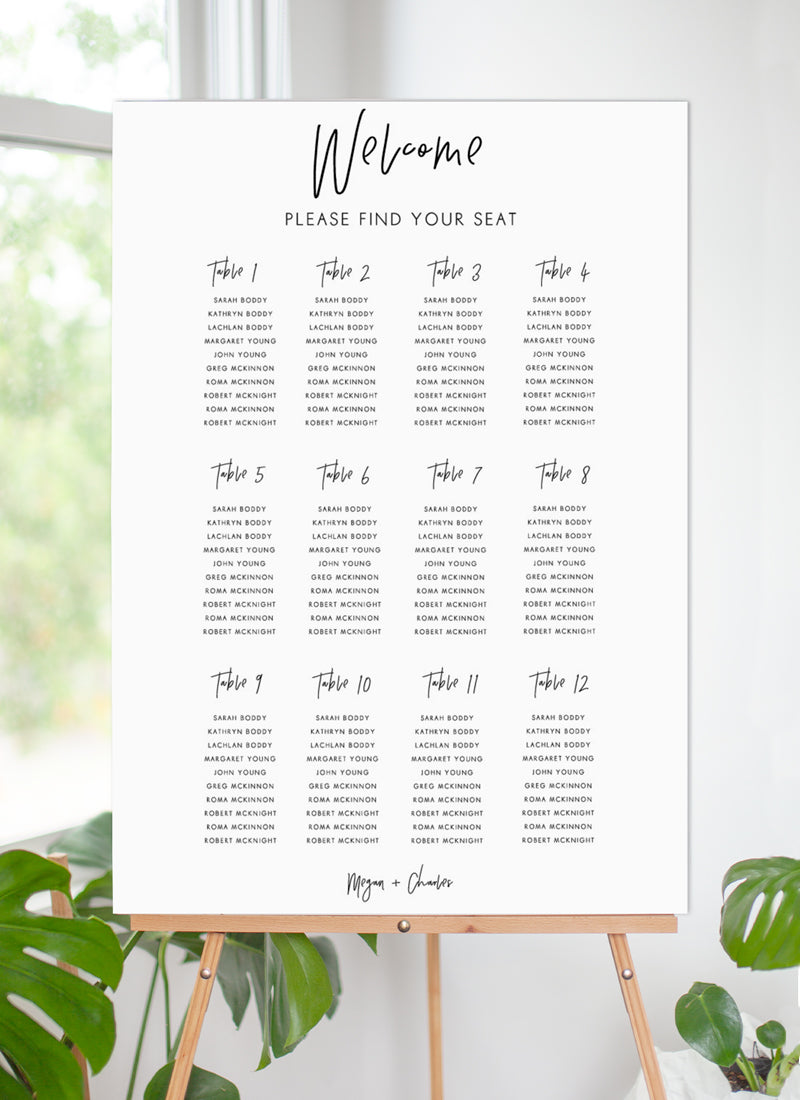 Clair De Lune Seating Chart by Stella M.