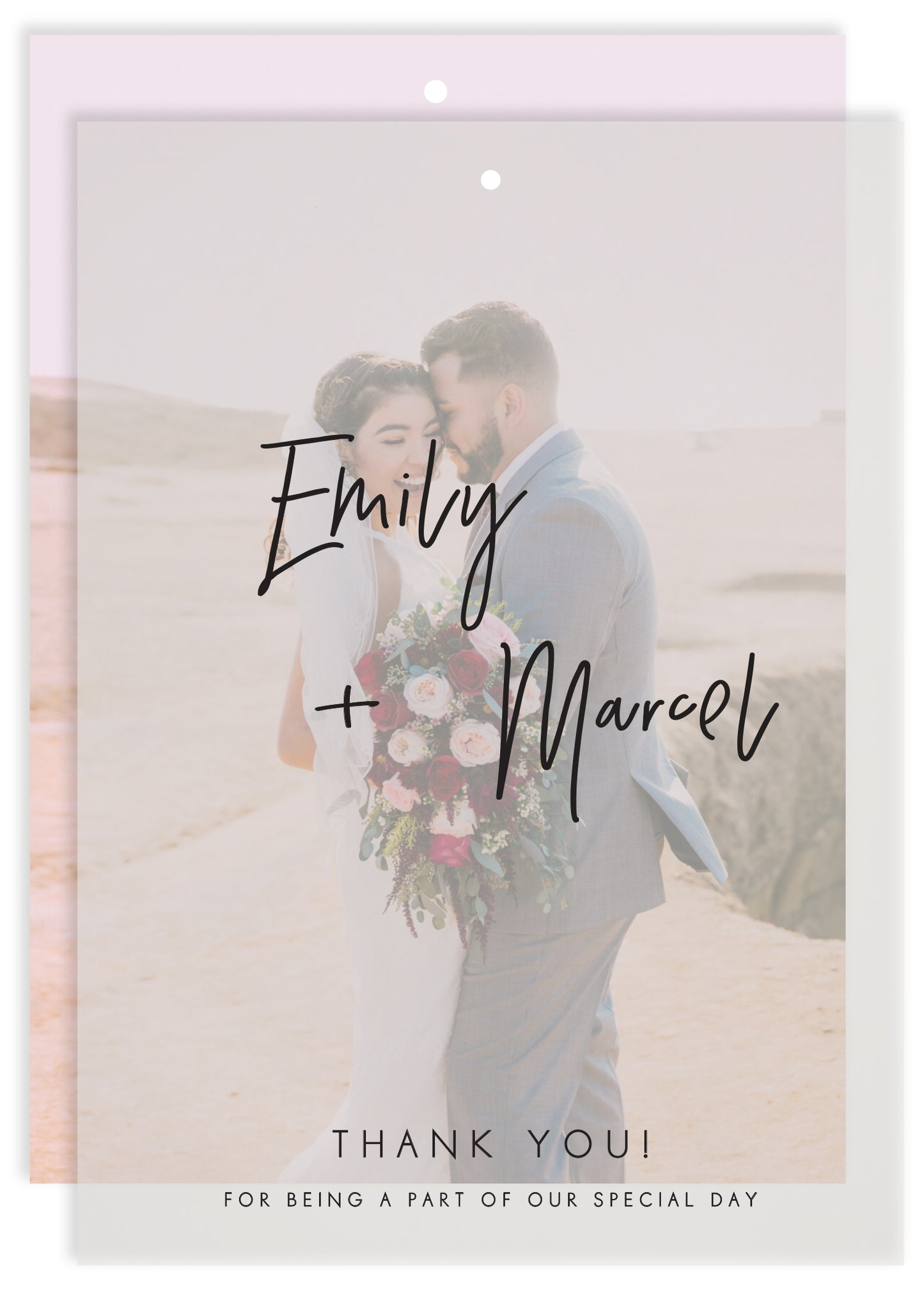 Clair De Lune Thank You Card by Stella M.