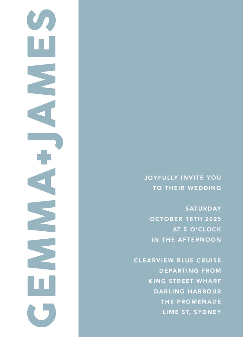 Clearview Wedding Invitations by Amber B.