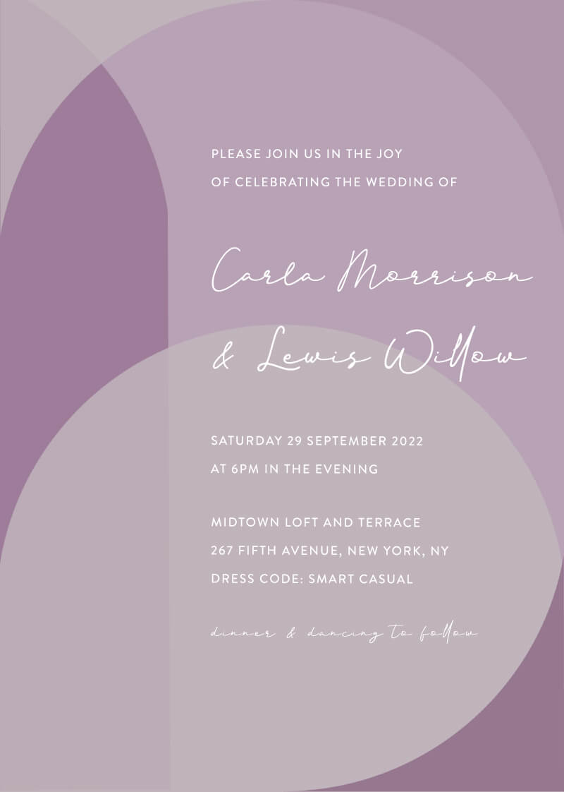 Color Combination Wedding Invitations by Yunita Y.