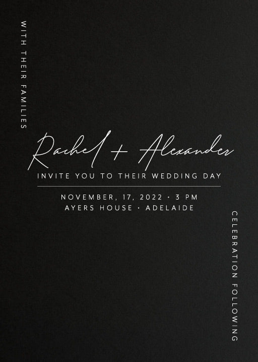 Corner To Corner Wedding Invitations by Liz C.