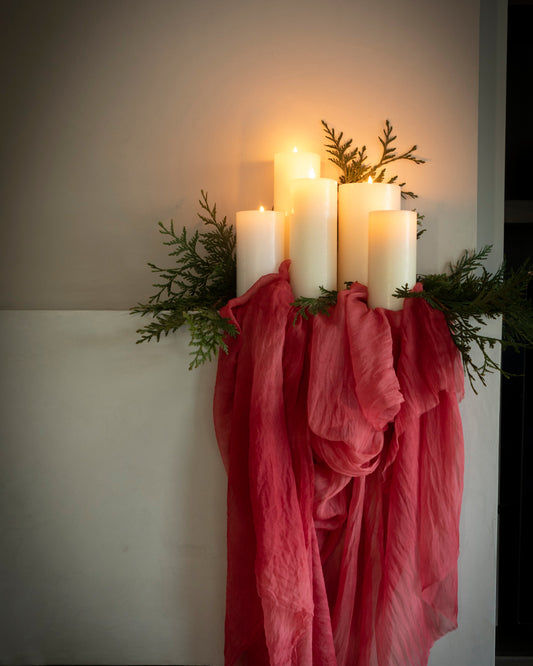 Cranberry Crush {Sheer Silk Runner}