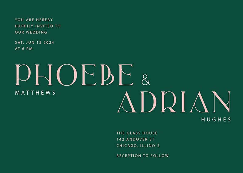 Cross Over Wedding Invitations by Putri N.