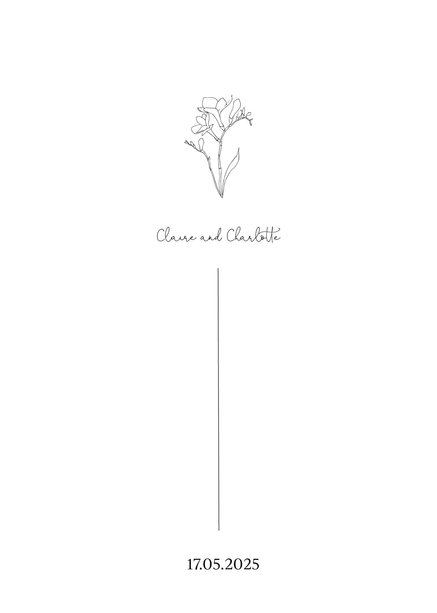 Dainty Flower Wedding Invitations by Lauren D.