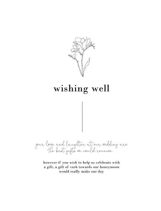 Dainty Flower Wishing Well by Lauren D.