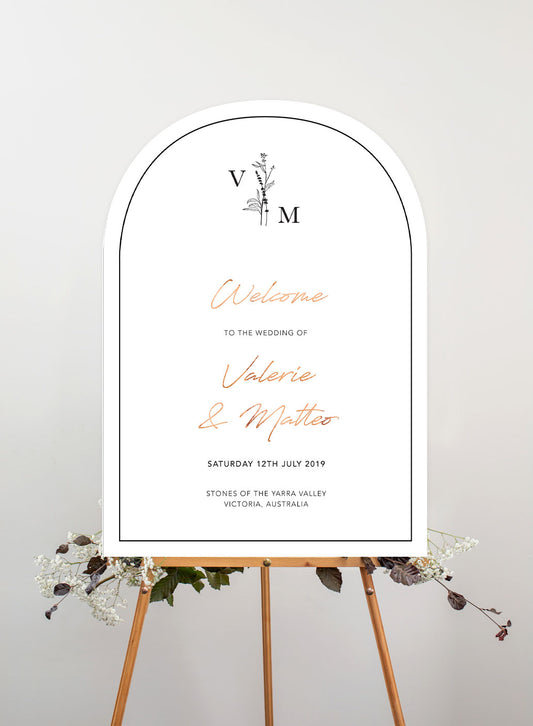Dark Romance Wedding Sign by Lisa P.