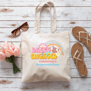 Dazed And Engaged Bachelorette Party Decor 70'S Tote Bag