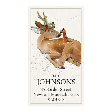 Deerly Panoramic Return Address Labels