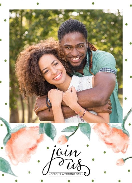 Delicate Dots Wedding Invitation