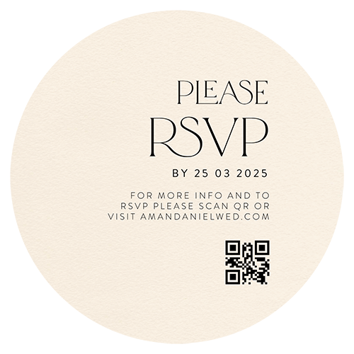 Delicate Luxe RSVP Cards by Erningdyah R.