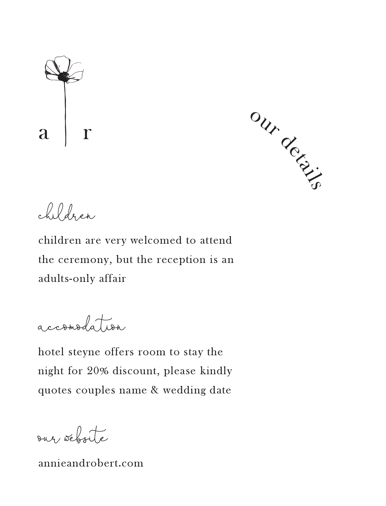 Delicate Poppy Information Card by Lauren D.