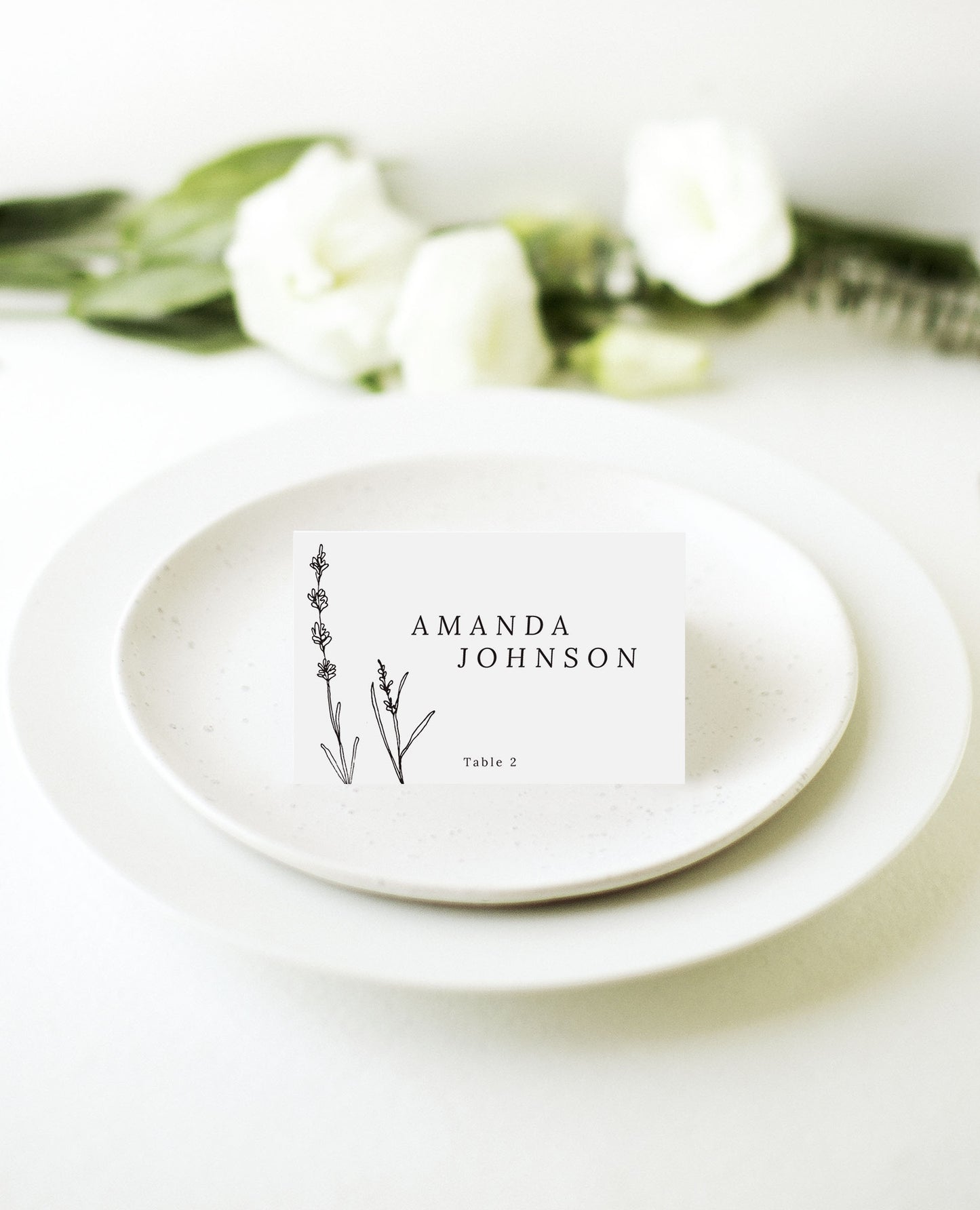 Delicate LavenderPlace Cards by Nicole C.