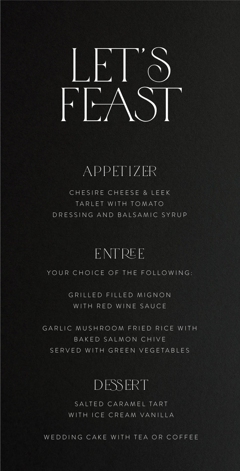 Delicate LuxeMenu Cards by Erningdyah R.