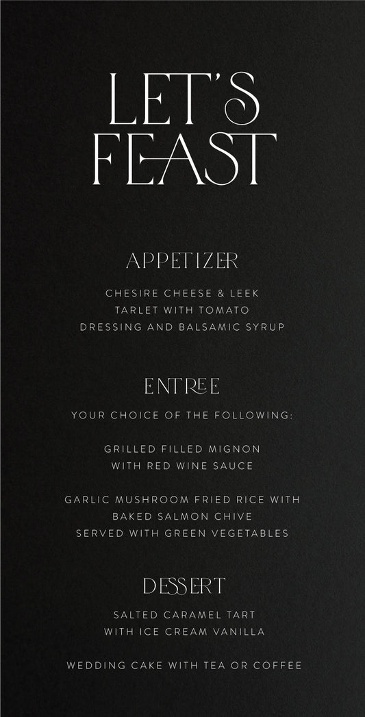 Delicate LuxeMenu Cards by Erningdyah R.