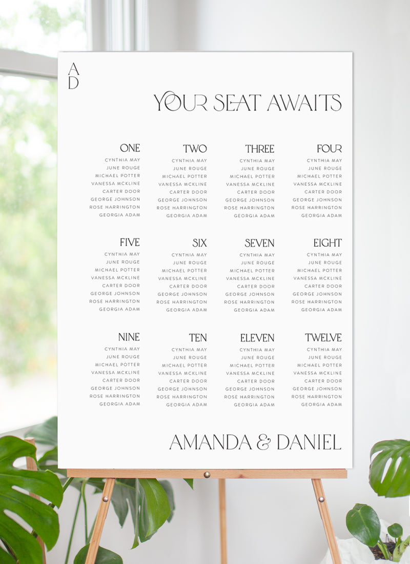 Delicate Luxe Seating Chart by Erningdyah R.