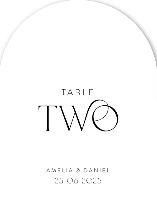 Delicate LuxeTable Number by Erningdyah R.