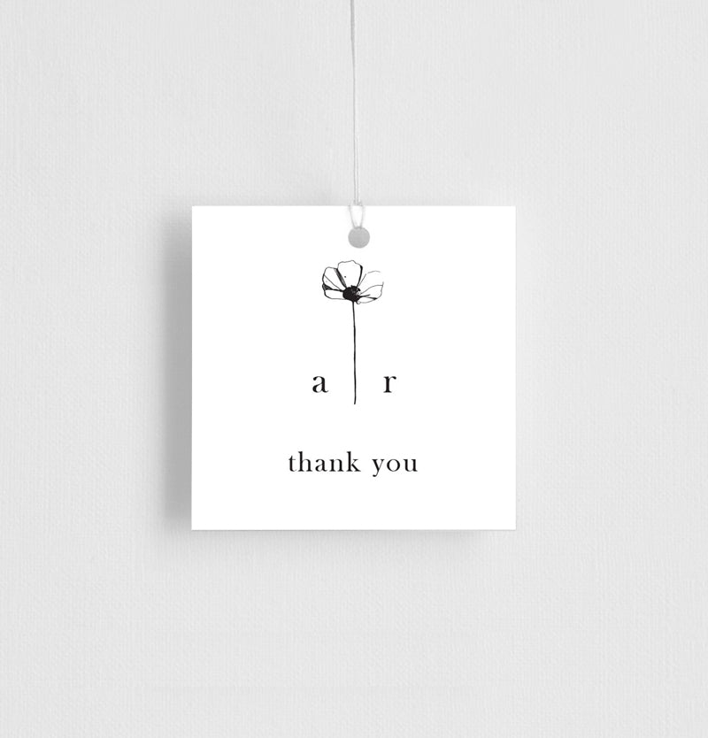 Delicate Poppy Favor Tag by Lauren D.