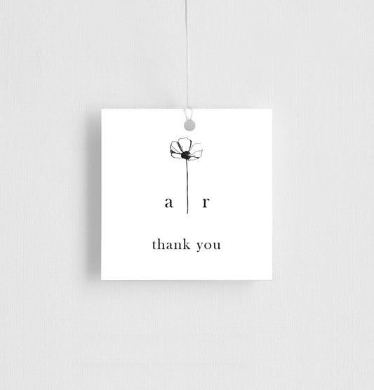 Delicate Poppy Favor Tag by Lauren D.