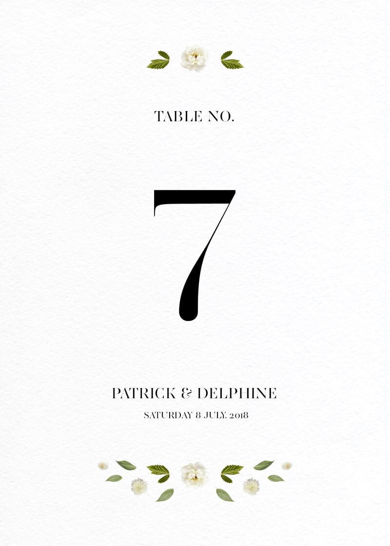 Delphine RougeTable Number by Tenille R.