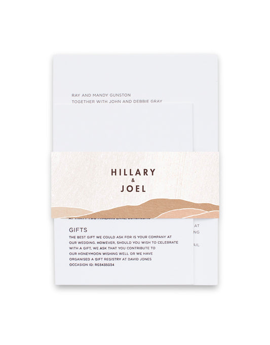 Desert Daydream Invitation Belly Band by Joy