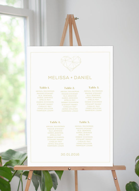 Diamond Love Seating Chart by Patrizia T.