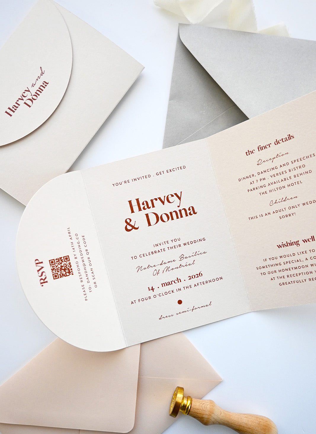 Donna Wedding Invitations by Shab M.
