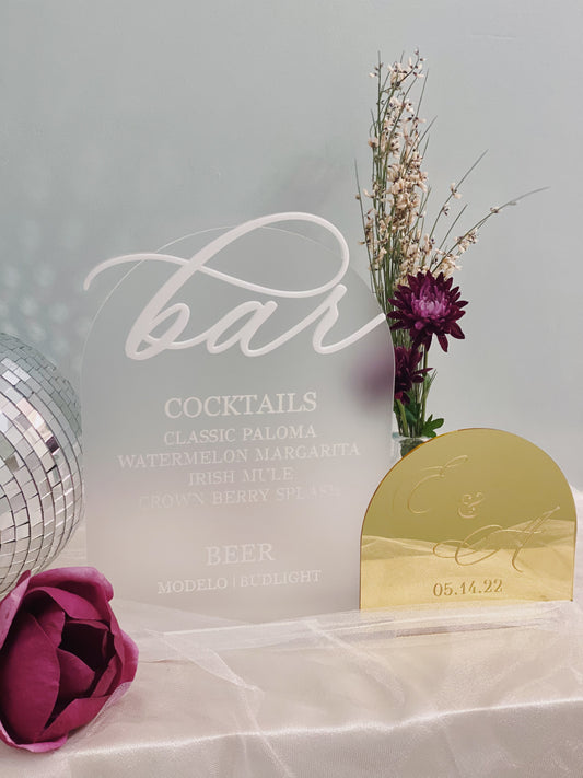 Double Dome Bar Sign