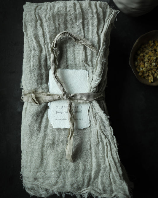 Dove Gray Napkin Sets / Plant Dyed