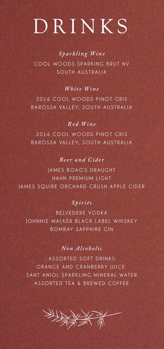 Winter FireMenu Cards by Jamie L.