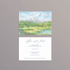 Married in Moran Save The Date Card