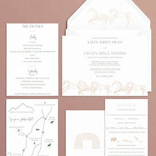 Hitched on Horseback Wedding Invitation