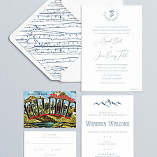 Wed in the West Wedding Invitation