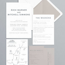 Vows with a View Wedding Invitation