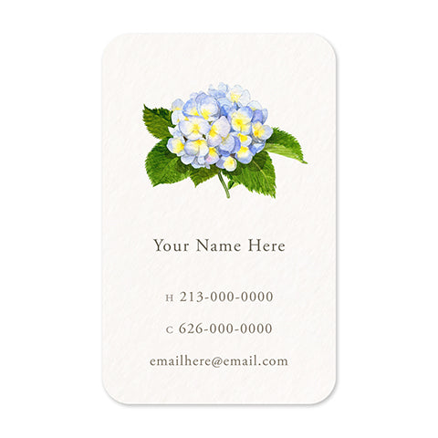 Early Hydrangea Personal  Favor Tags