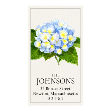 Early Hydrangea Panoramic Return Address Labels