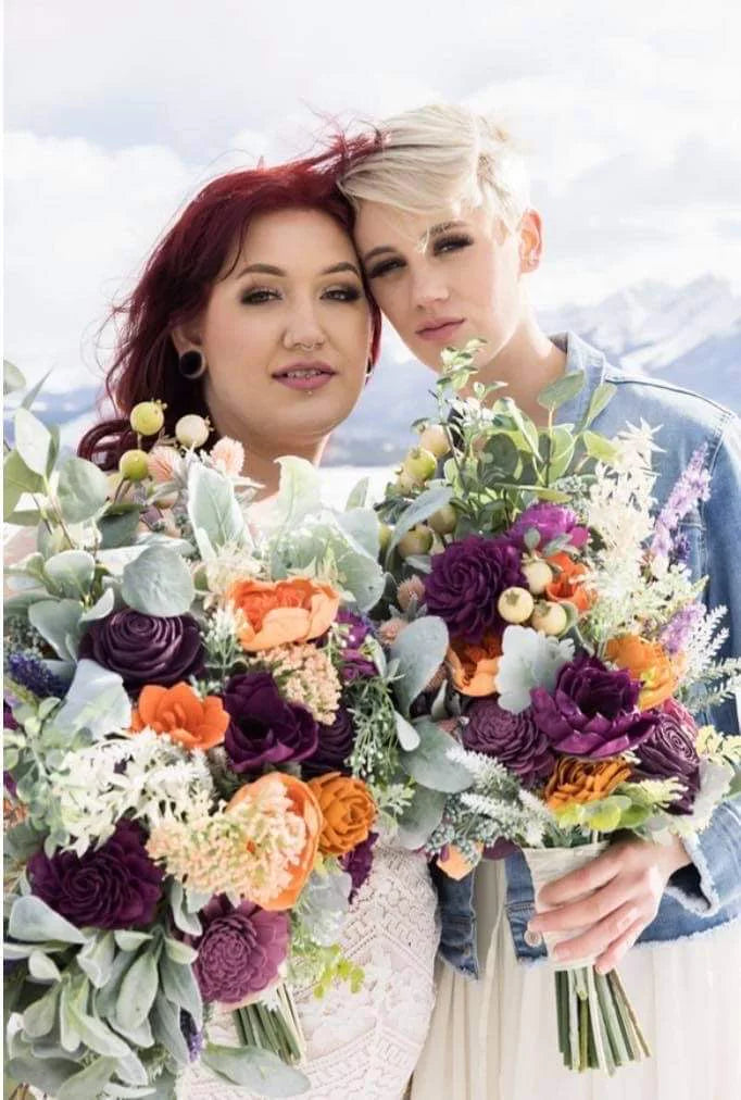 Bridal Cascade Bouquets, Wild Or Boho Style Florist Offer